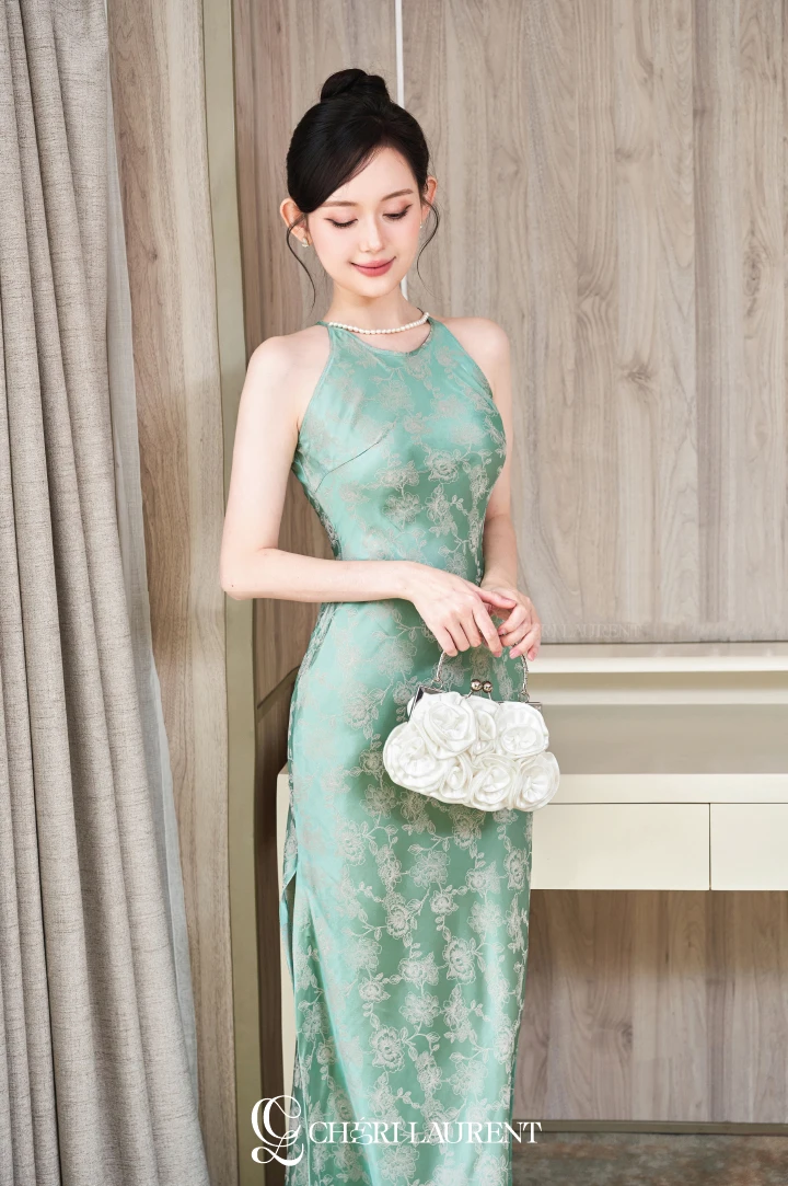 Eternal Orchid Dress - Xanh